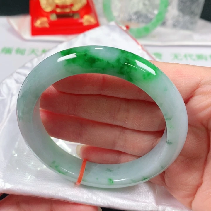 翡翠手镯未镶嵌  编号DH1108 正圈57-58