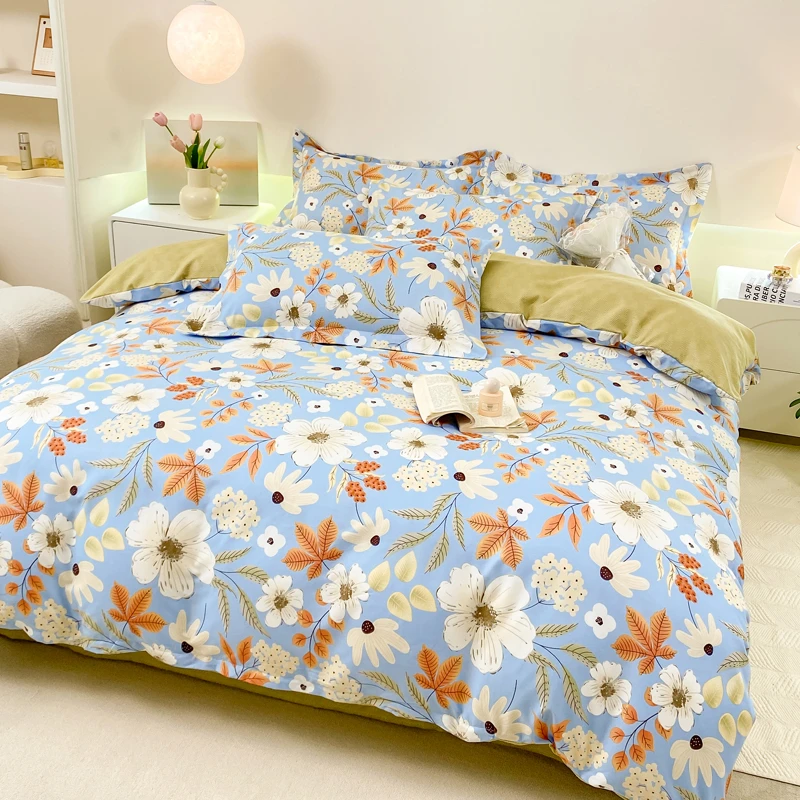 【磨毛加厚】雅致私语60支亲肤舒适款学生宿舍被套HRZ1019