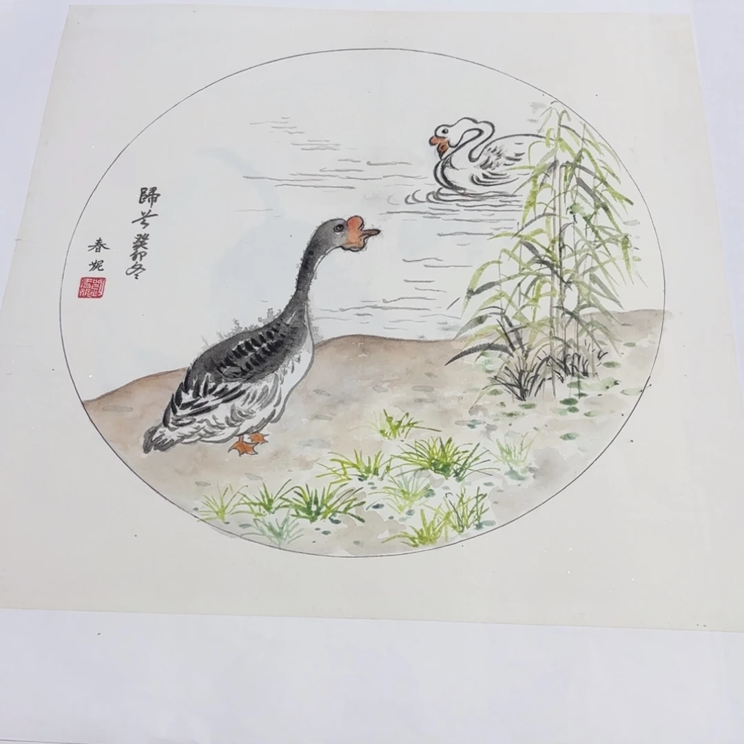 国画小品花鸟作品艺