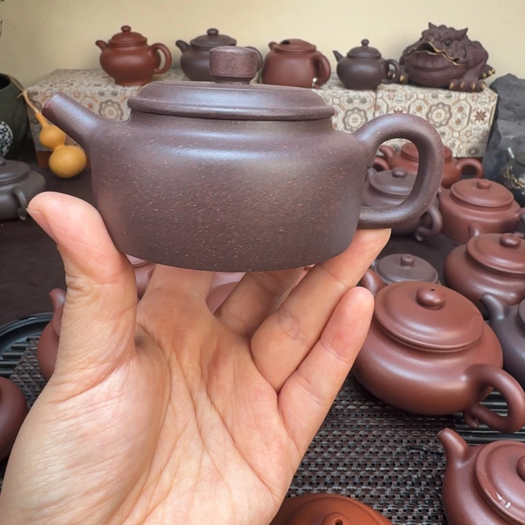 那***呢紫砂茶壶原矿紫泥婑德中100cc微瑕