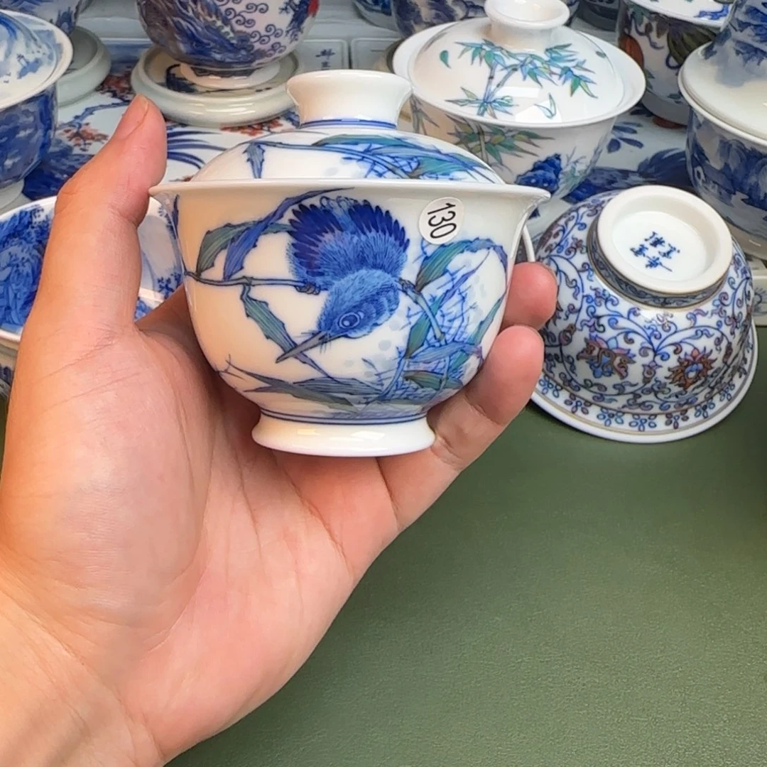 彦祖纯手工手绘茶具130