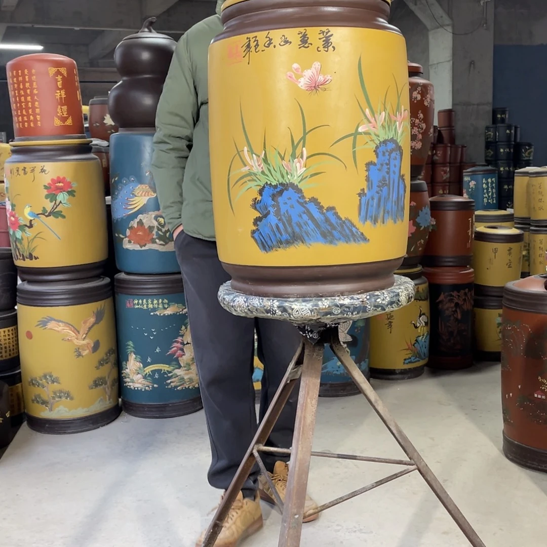 宜兴原矿紫砂茶叶罐