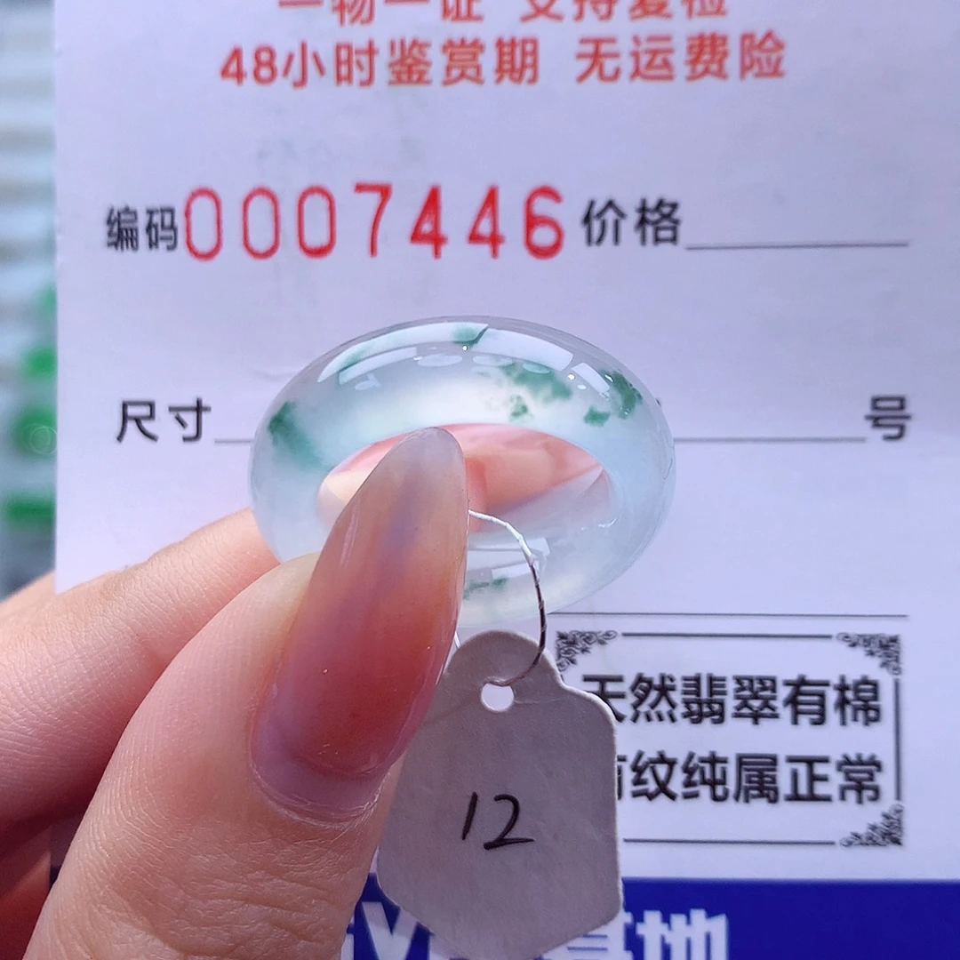 翡翠未镶嵌戒指天然