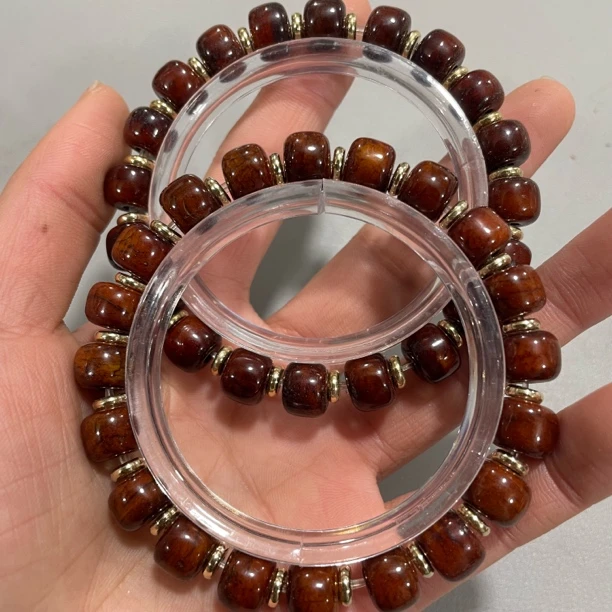 B492牛骨单圈手串