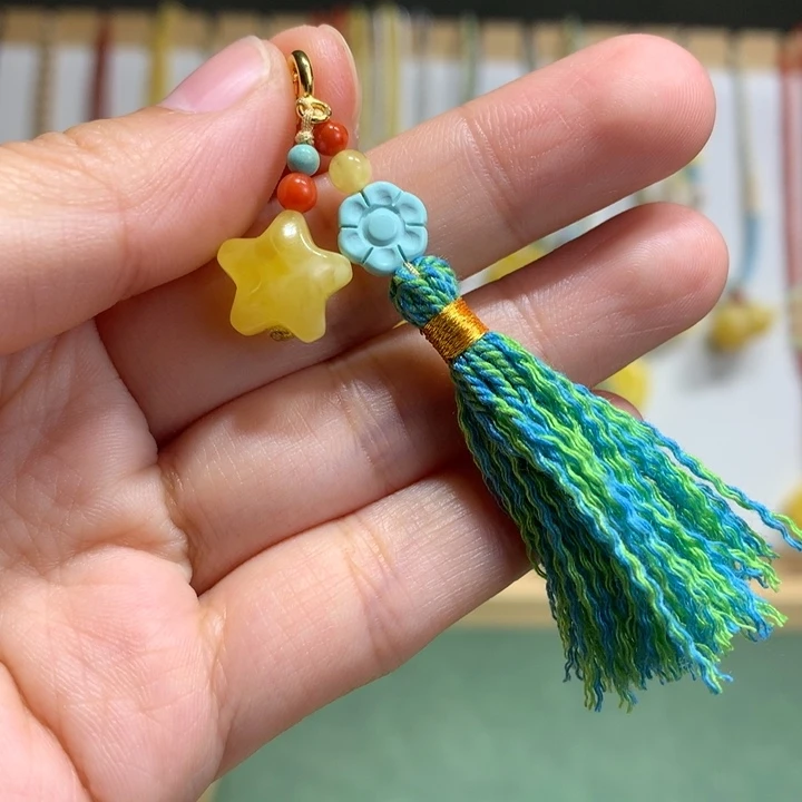 蜜蜡未镶嵌裸石配饰星星