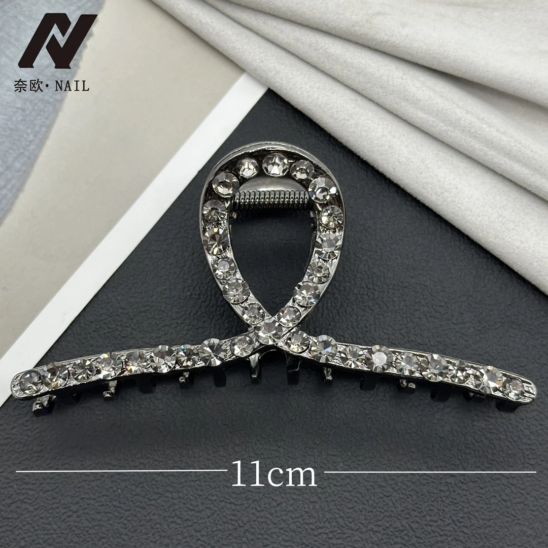 【NAIL·奈欧】设计师系列6242满钻大抓夹鲨鱼夹百搭