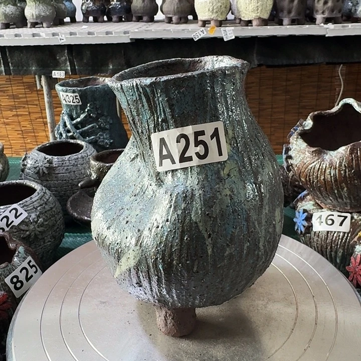 内口6高16粗陶手工