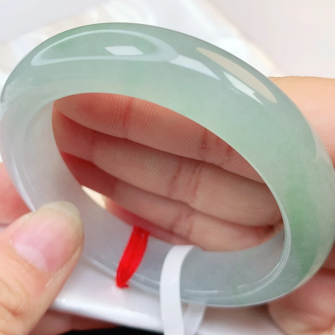 未镶嵌手镯翡翠2753号缅甸纯天然A货翡翠半山水