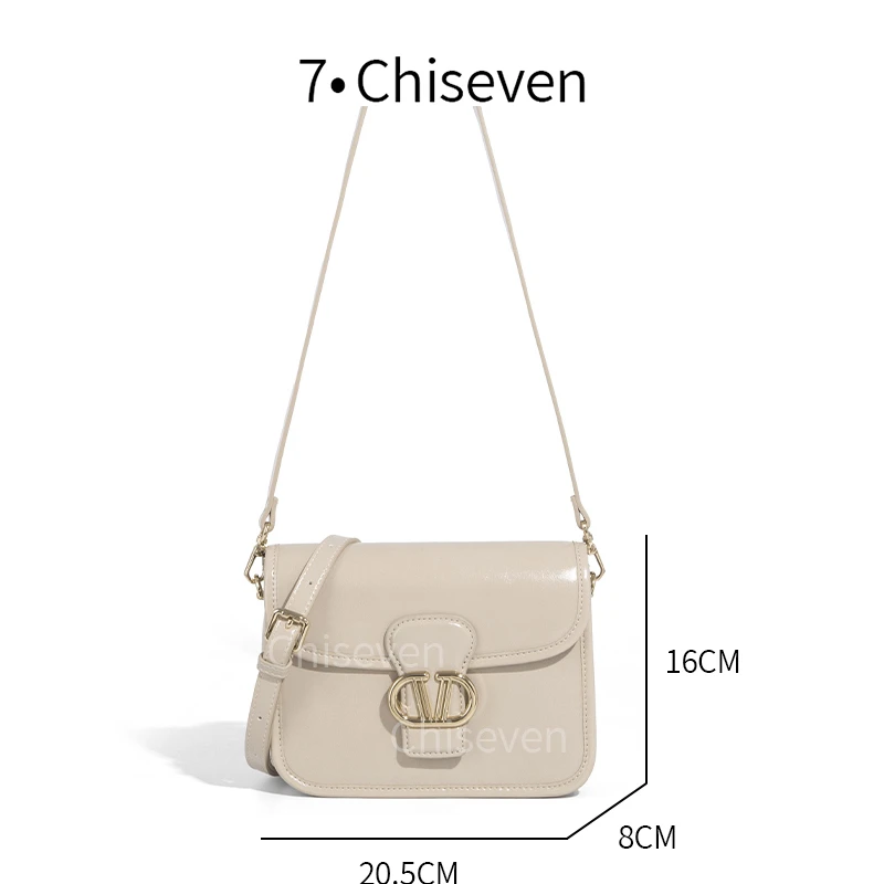 【77定制】SK-82919-浅沙色-轻奢时尚简约百搭女士新款单肩斜跨包