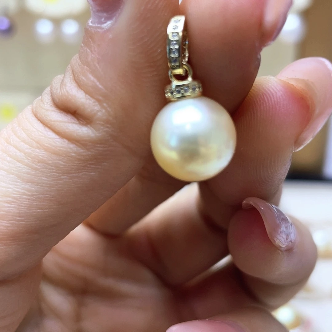 海水珍珠颈饰银S925镶嵌