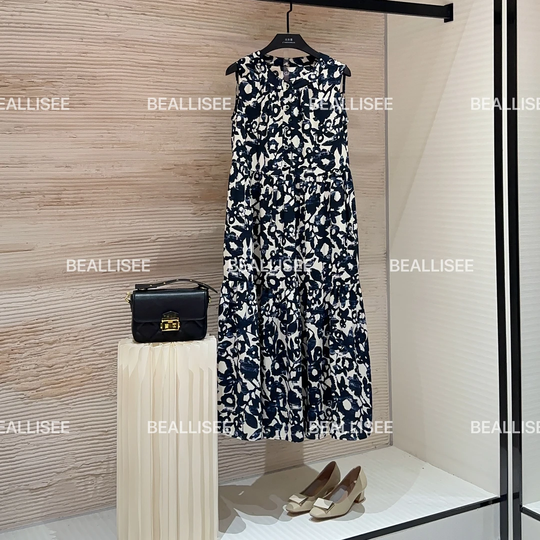 【宠粉价】夏季新款无袖显瘦国风时尚宽松连衣裙W-A796