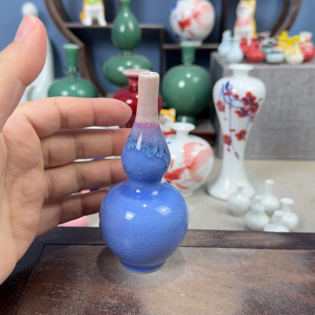 陶瓷手工小花器摆件