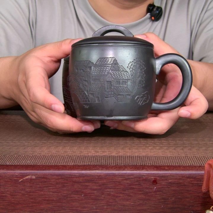 茶杯紫砂高货放漏