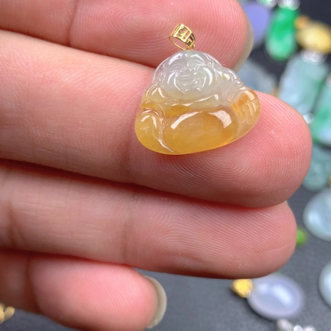 【闪购商品】翡翠18K金镶嵌颈饰翡翠
