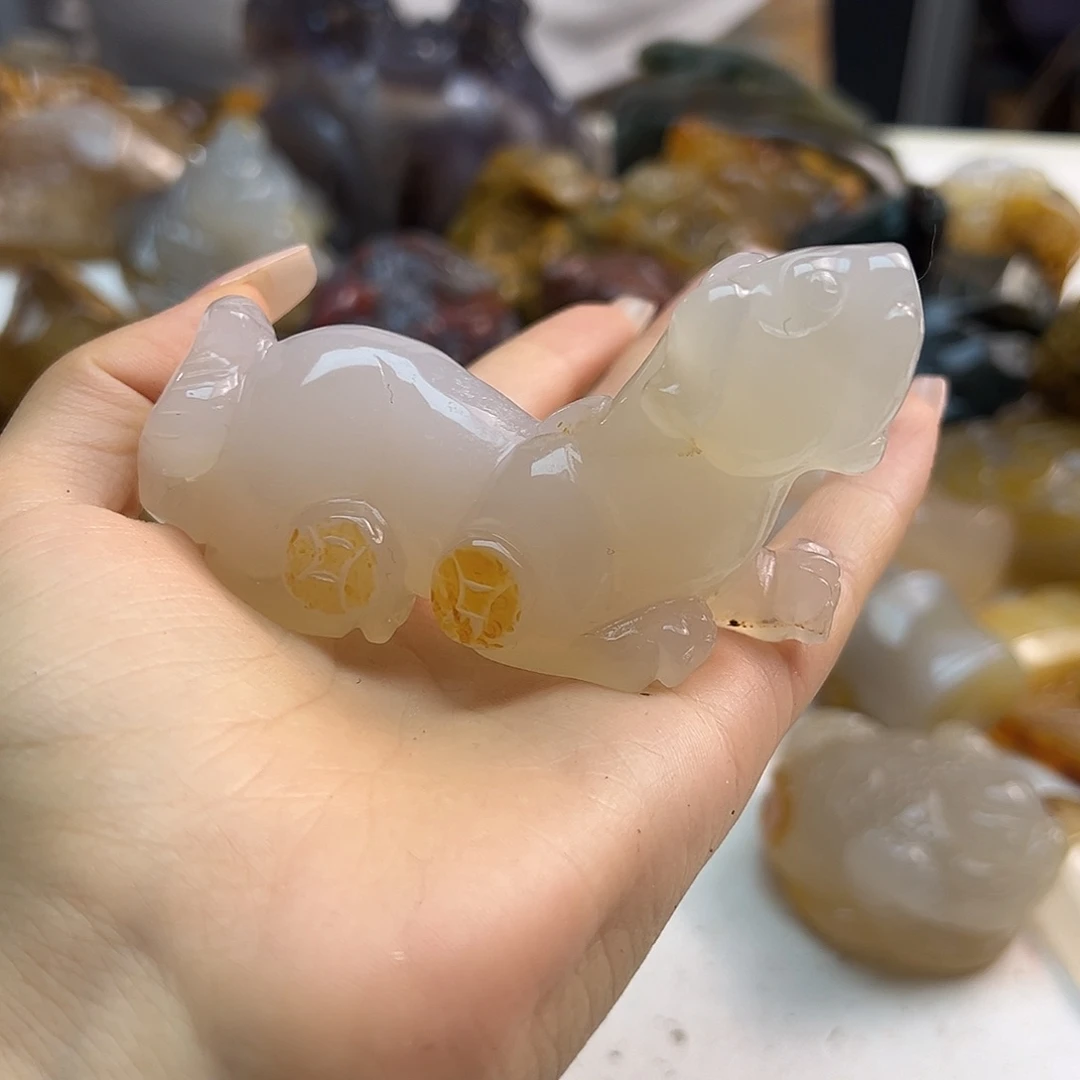 玛瑙/玉髓未镶嵌项链