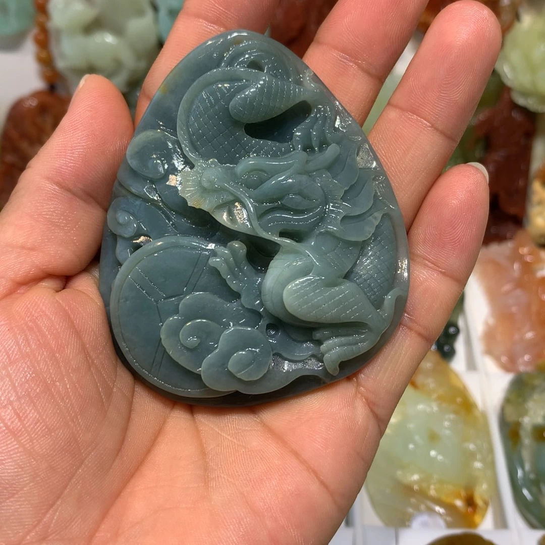 蛇纹石玉未镶嵌颈饰꧁****