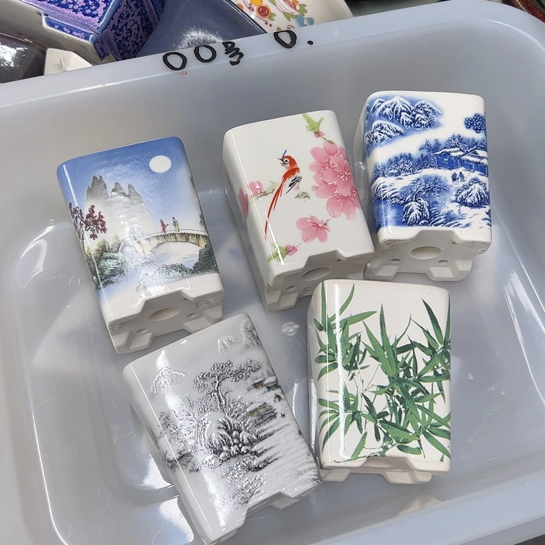 紫砂花盆O号瑕疵5个6/7cm
