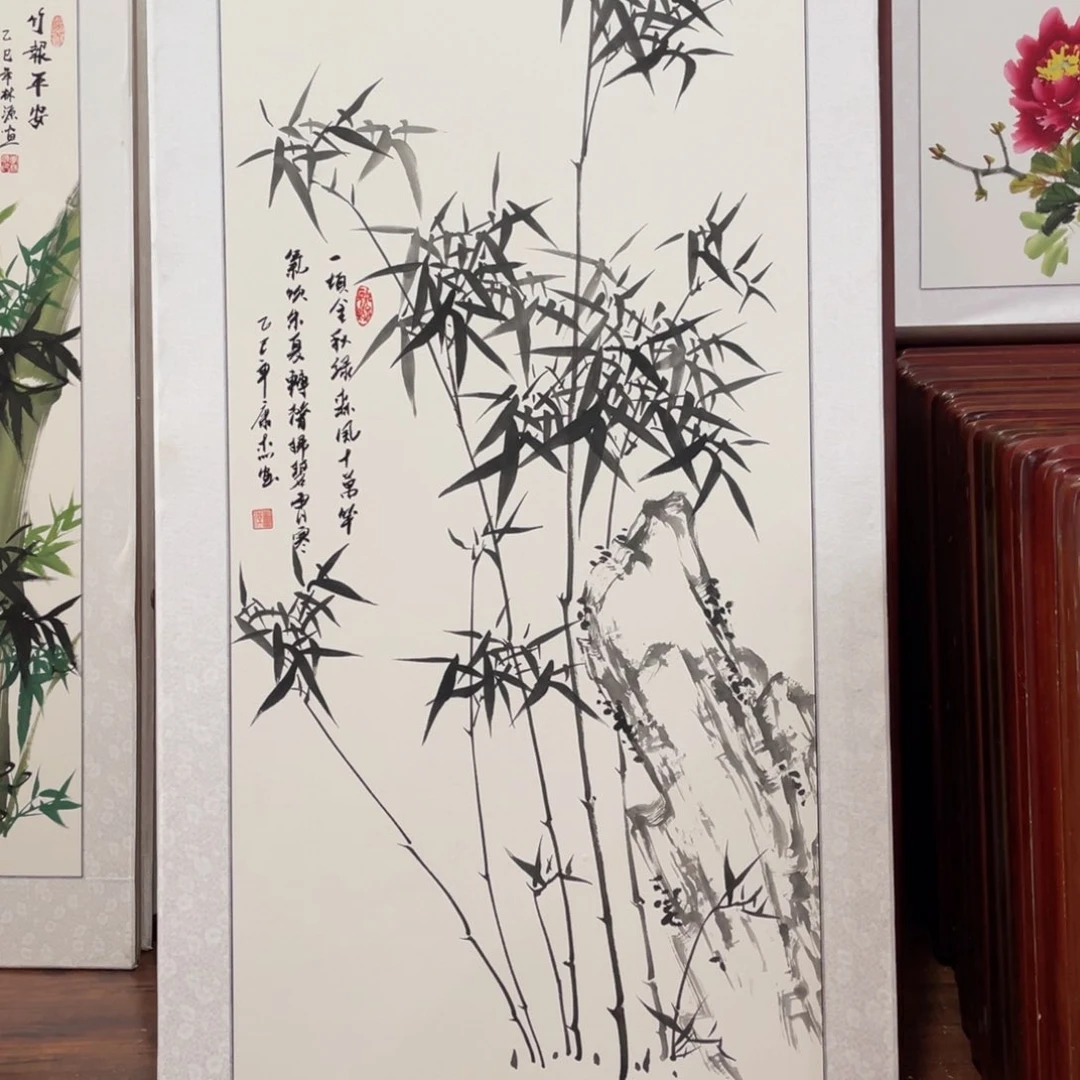 国画带框尺寸63*123厘米