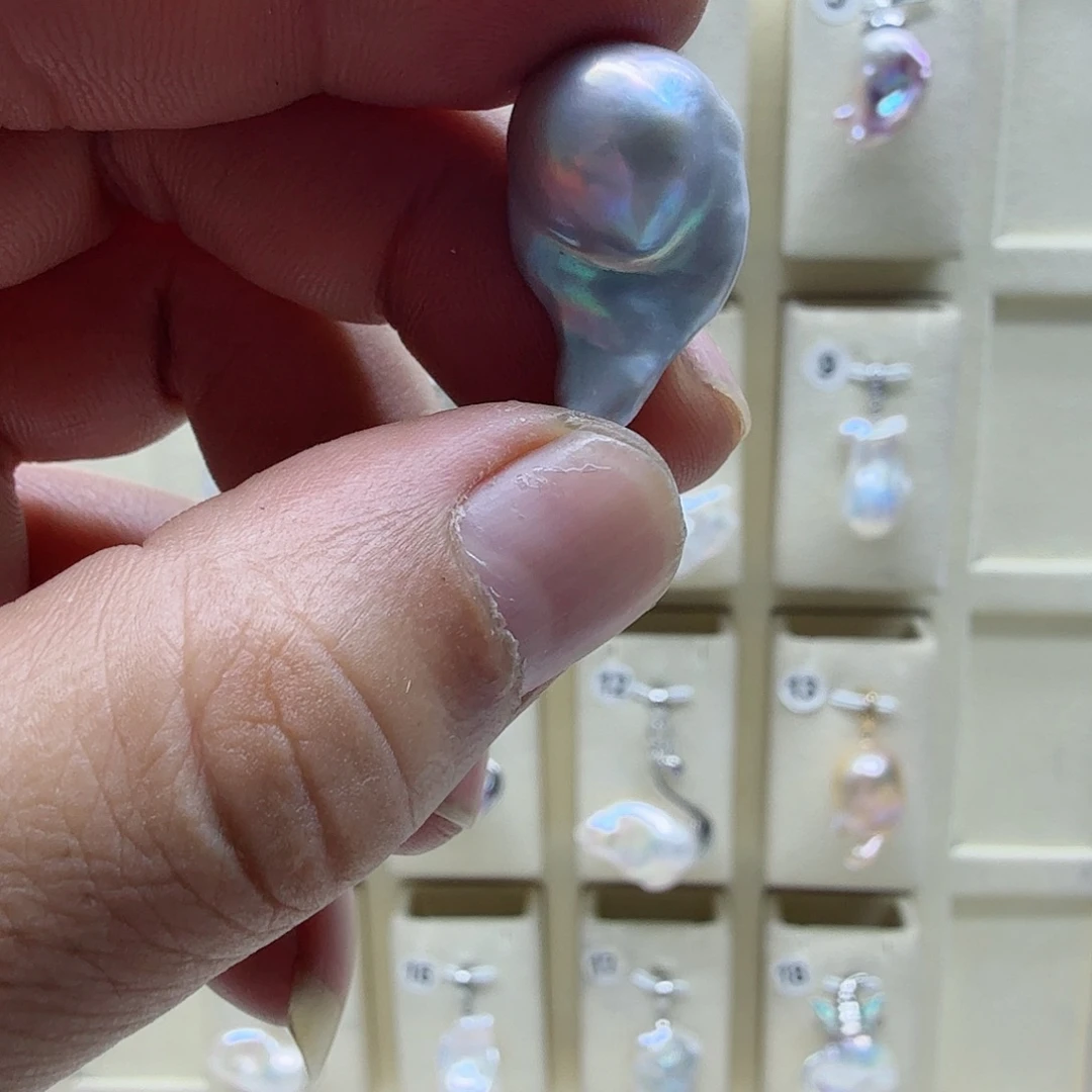 合金淡水珍珠项链