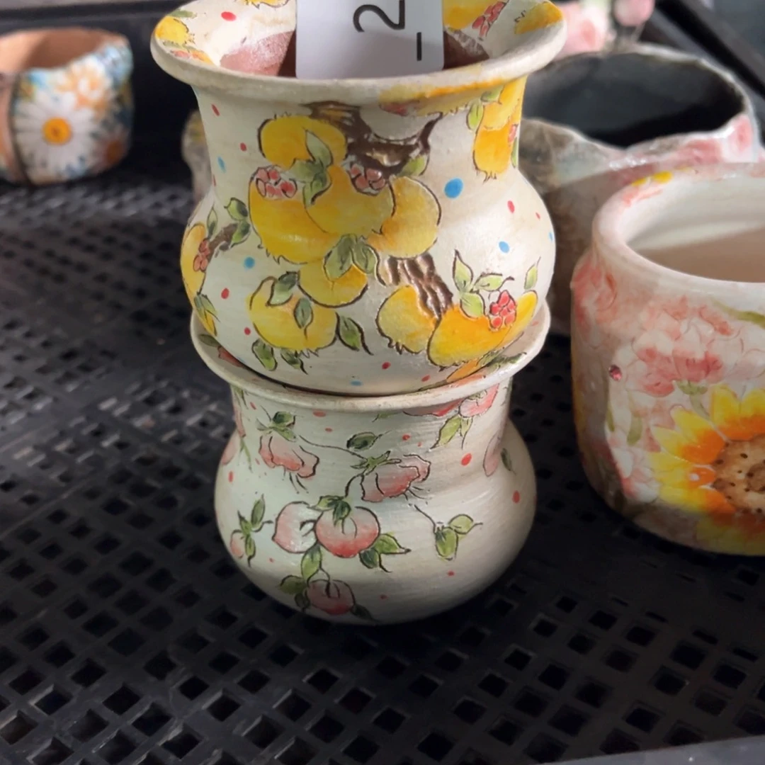 红陶吖***妮224花盆2个