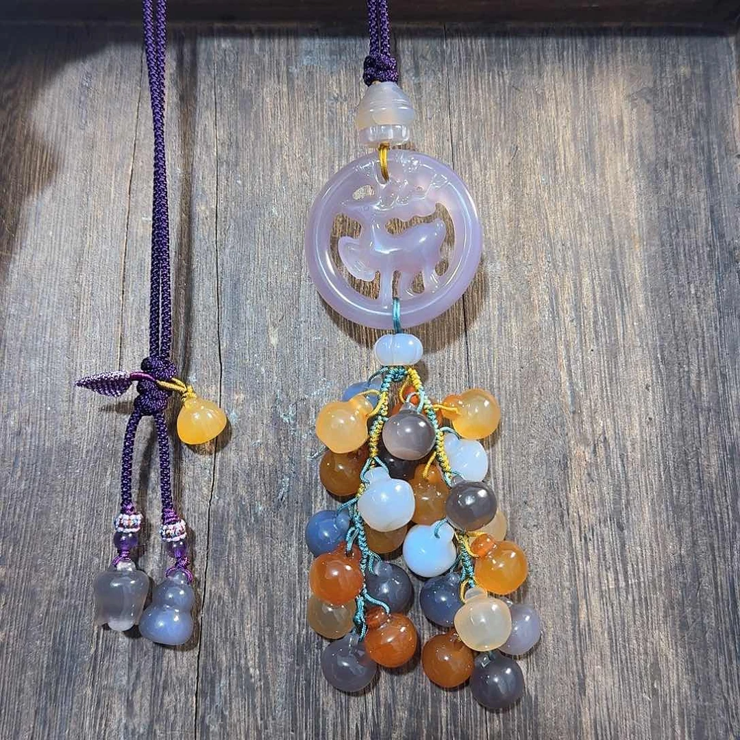 玛瑙/玉髓挂件福利款未镶嵌小**.