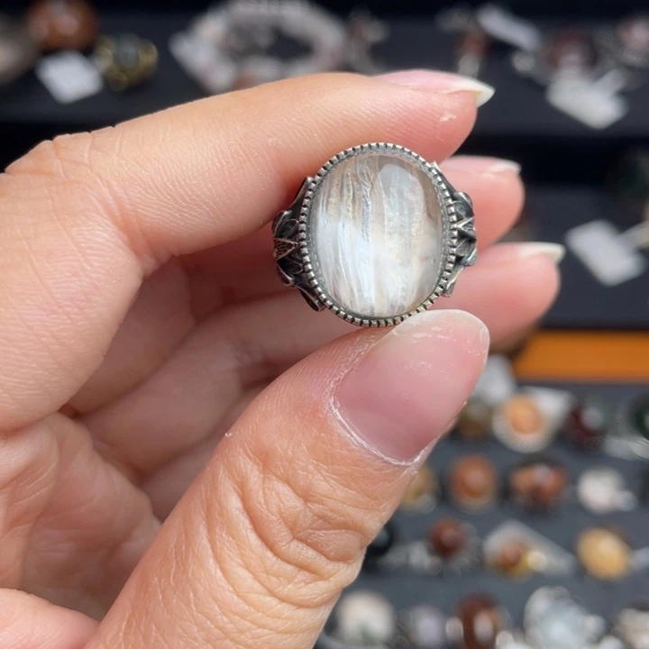 水晶戒指银S925镶嵌1111111111