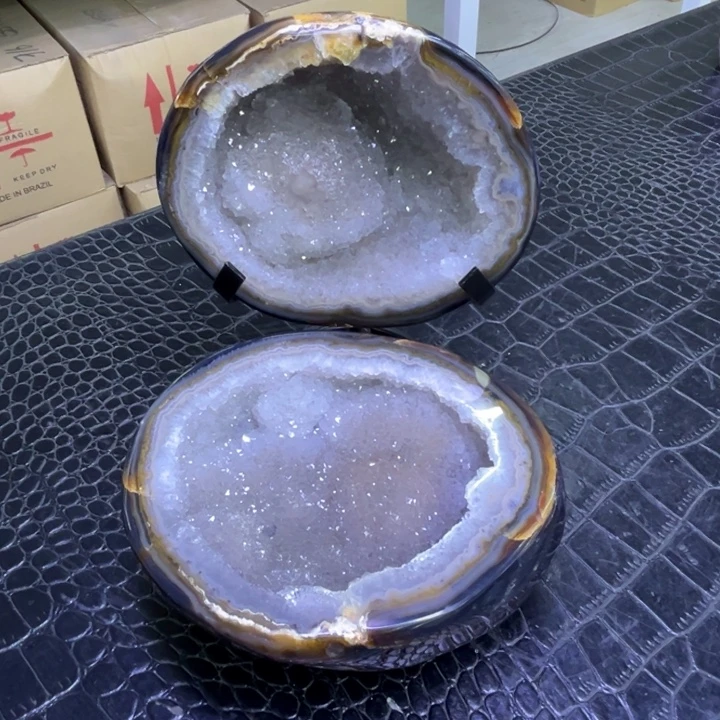水晶珠宝半成品未镶嵌大晶花盆