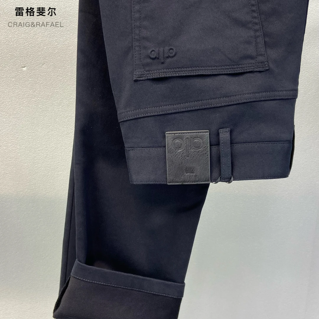 95111男士秋冬商务休闲直筒裤棉质深兰色简约舒适百搭有型25新品