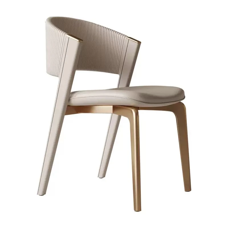 CC椅轻奢不锈钢白蜡木简约餐椅家用现代意式酒店创意饭桌椅极简