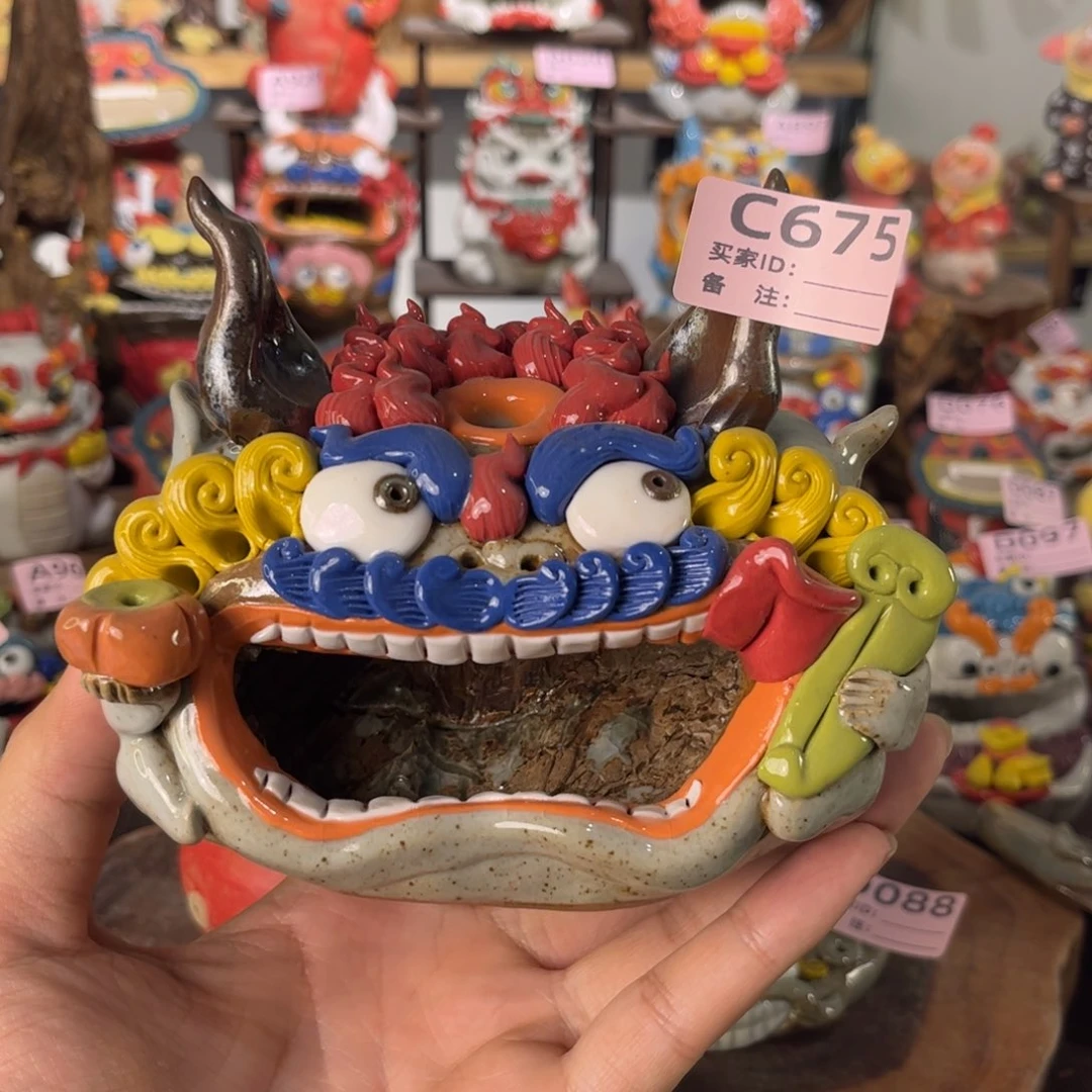 泥塑纯手工茶宠摆件