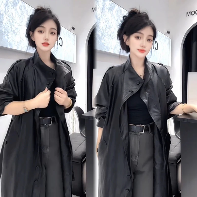 2025秋季新款时尚显瘦气质网红高档洋气女高级百搭宽松大码风衣潮