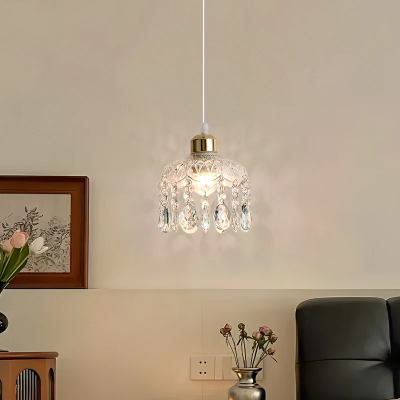 美家卧室床头小吊灯现代简约轻奢2025年新高级感吊线灯