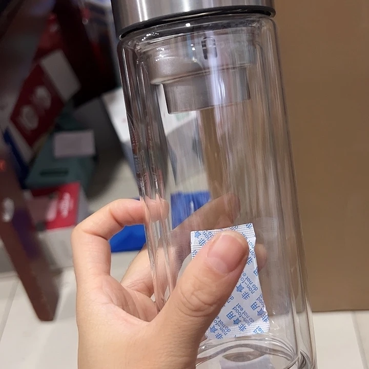 抗菌呗340340340本色玻璃杯➕杯套
