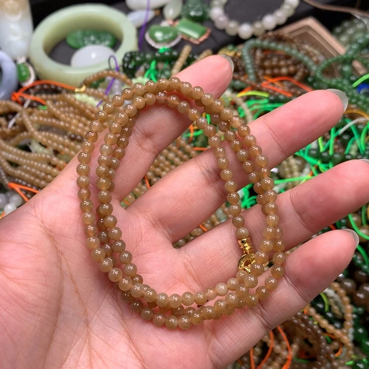 和田玉未镶嵌手链71