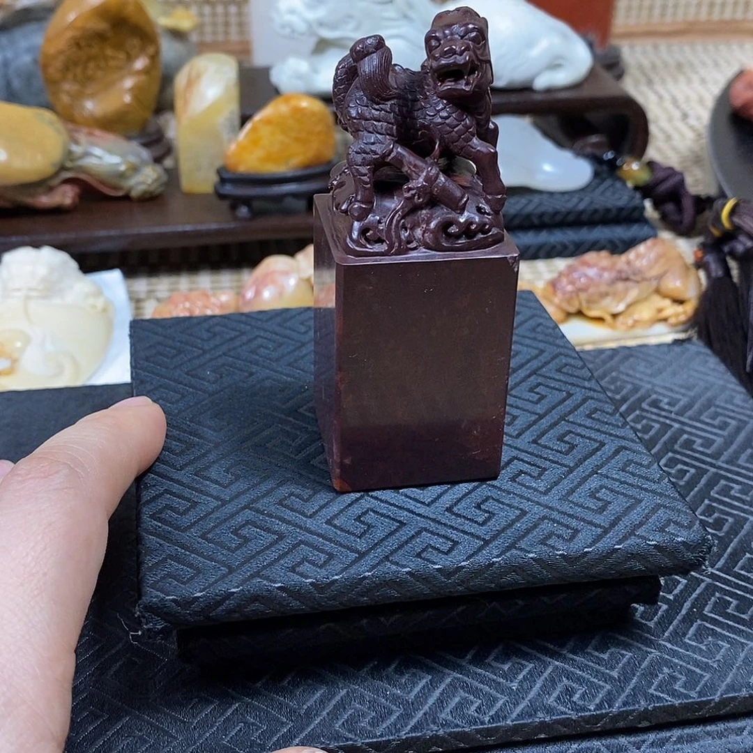 印石寿山石月尾紫