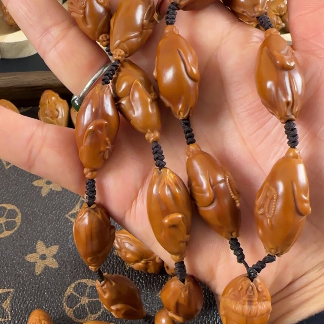 用***4手串/手链橄榄核弥勒脖挂