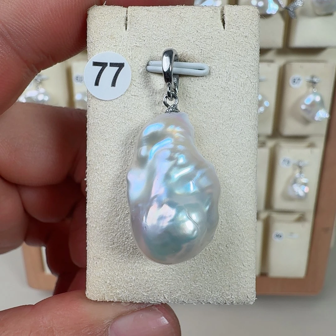 淡水珍珠颈饰银S925镶嵌