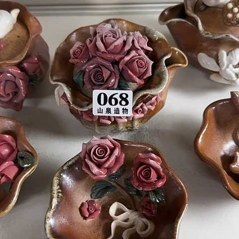 瓷片柴烧柴烧柴烧068一套