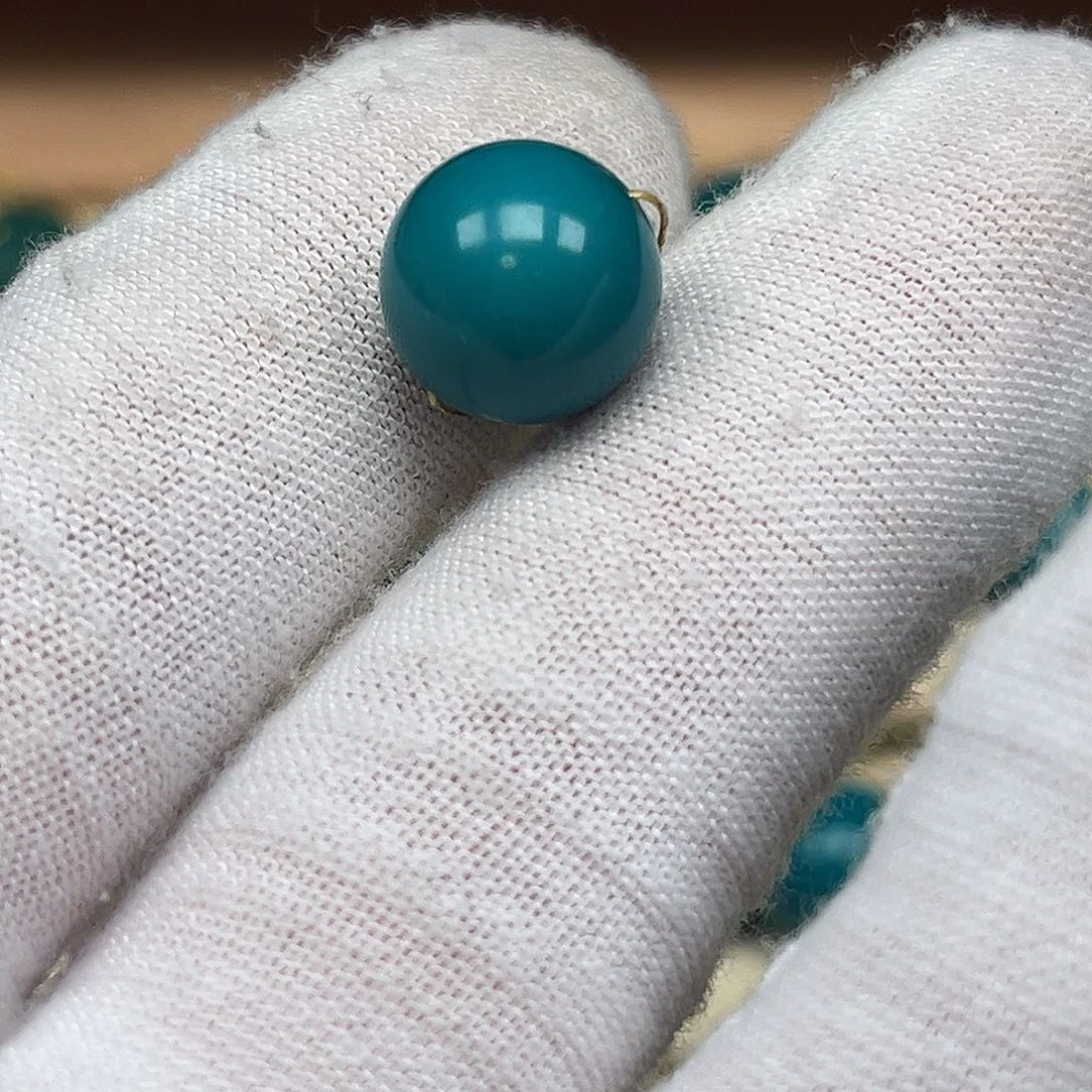 绿松石未镶嵌珠宝奇石696/11.8mm