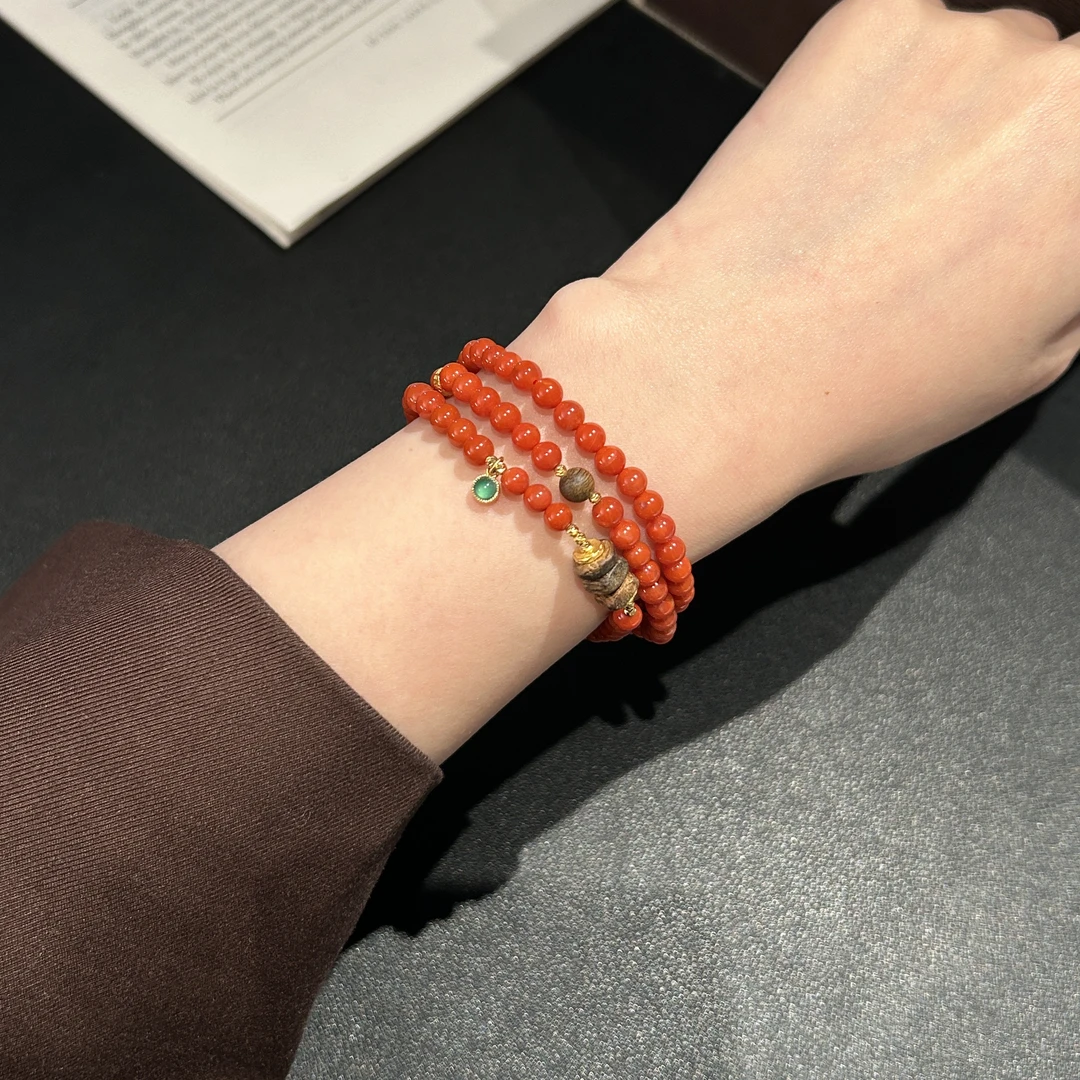 18K金 南红手串4-5mm  244995-17