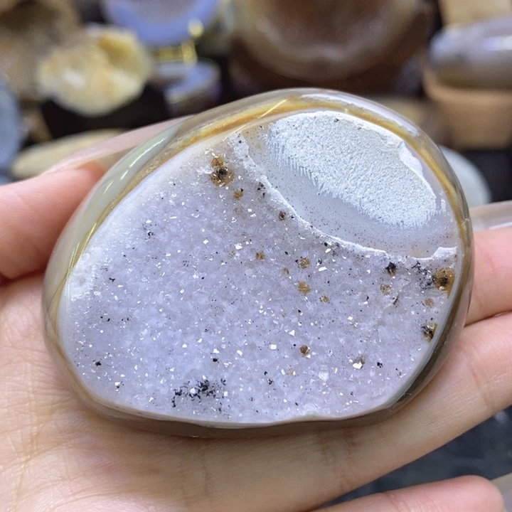 未镶嵌珠宝半成品水晶仙女紫手握