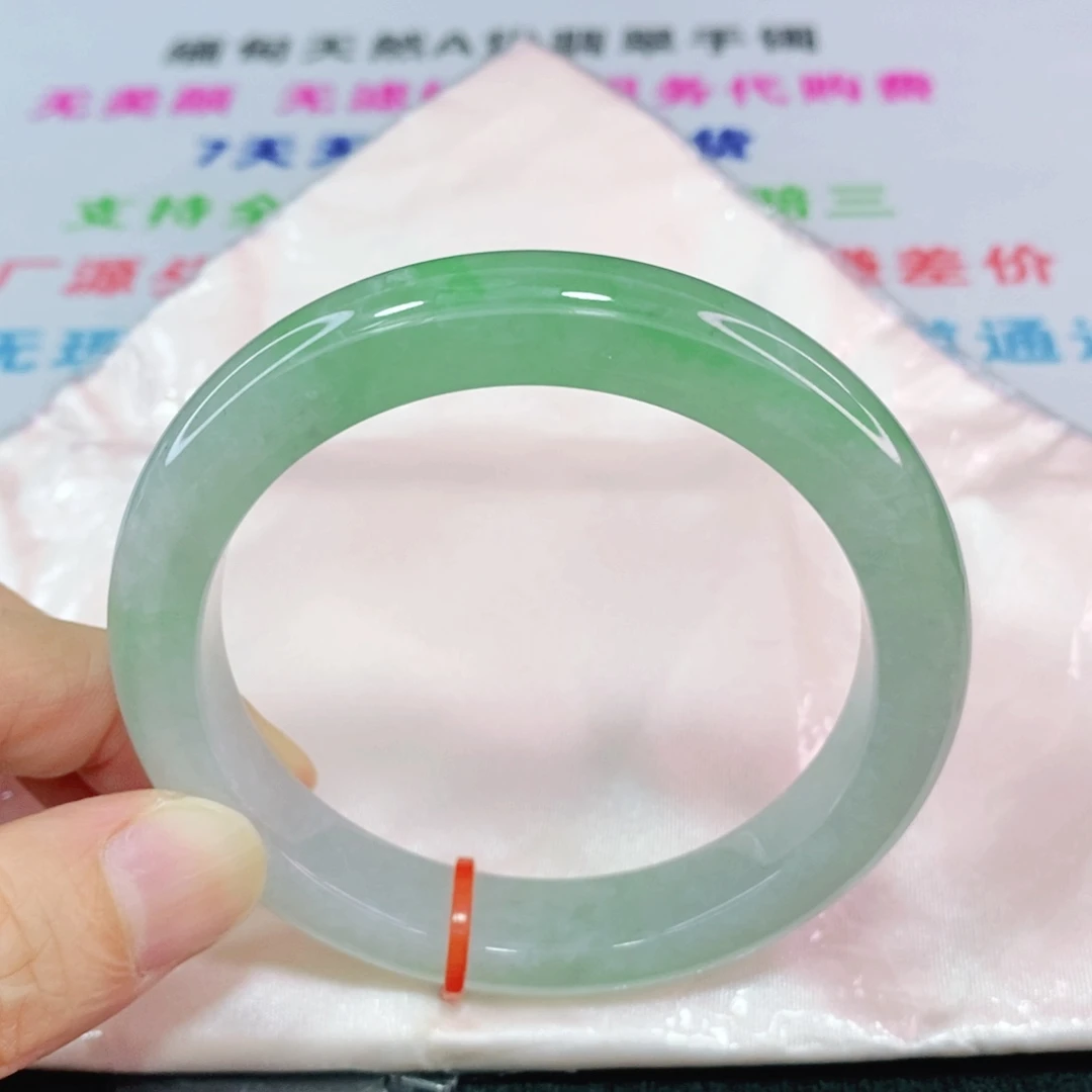 未镶嵌手镯翡翠57.8圈口正圈