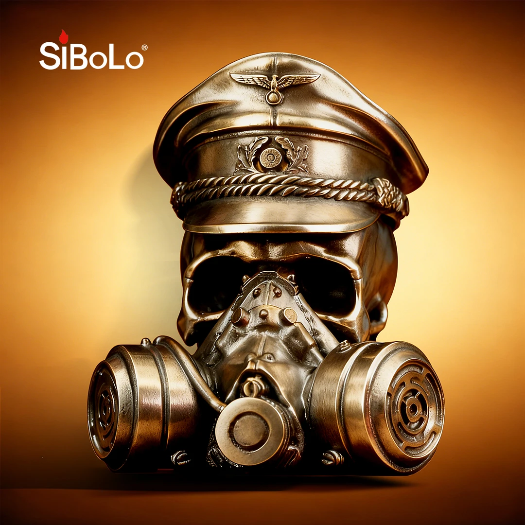 SiBoLo/仕保罗【战争狂魔】防风打火机黄铜手工奢侈品收藏男士礼物