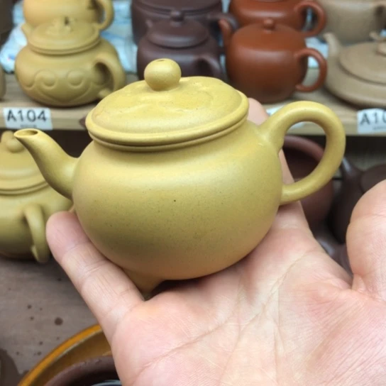 茶壶紫砂黄金段泥大彬如意150豪升左右