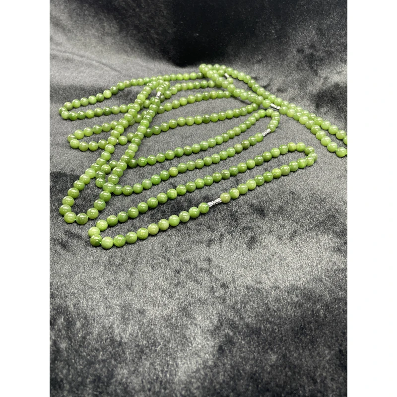 【小耿珠宝】和田玉碧玉项链/10mm（多样性发其一）