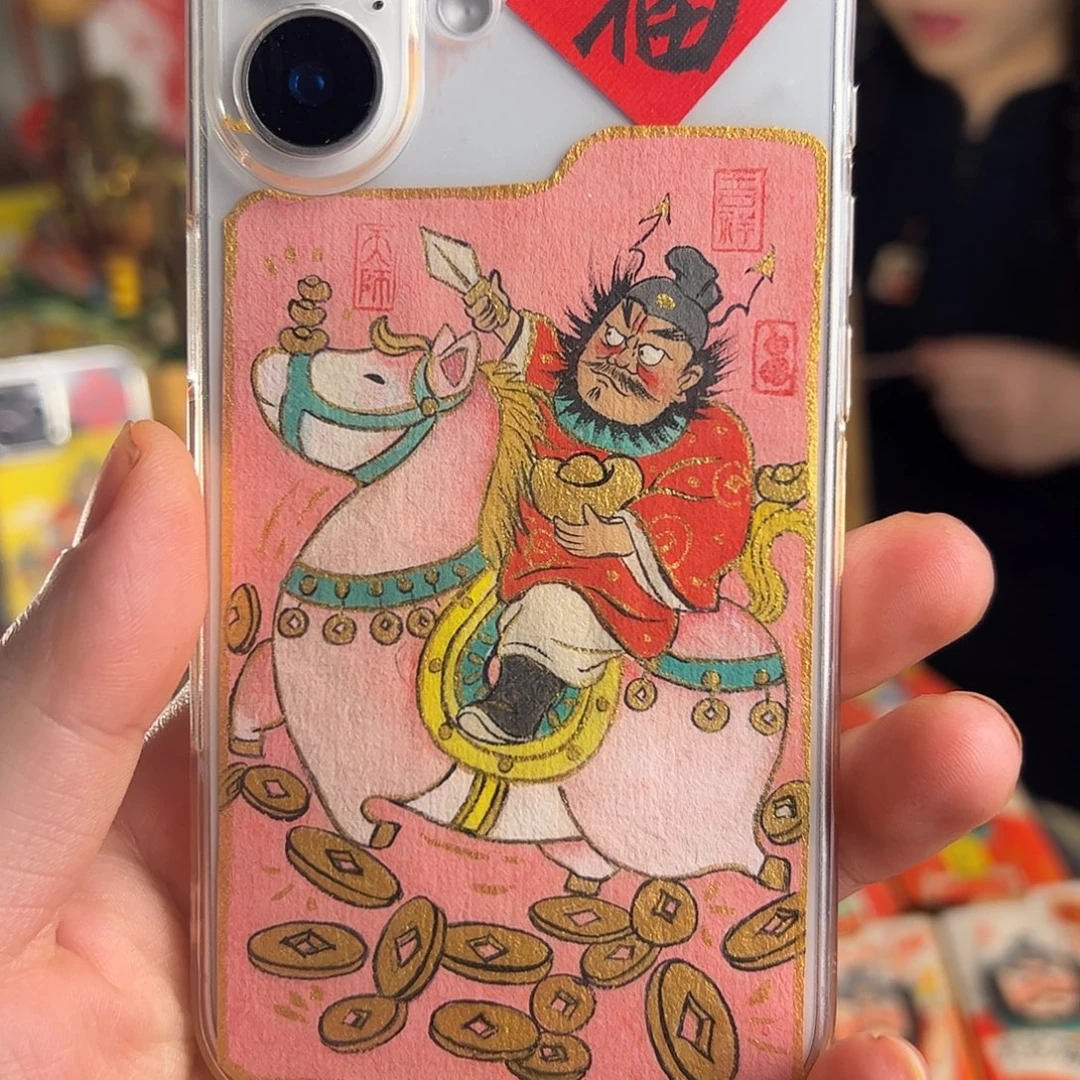 纯手绘钟馗文创画