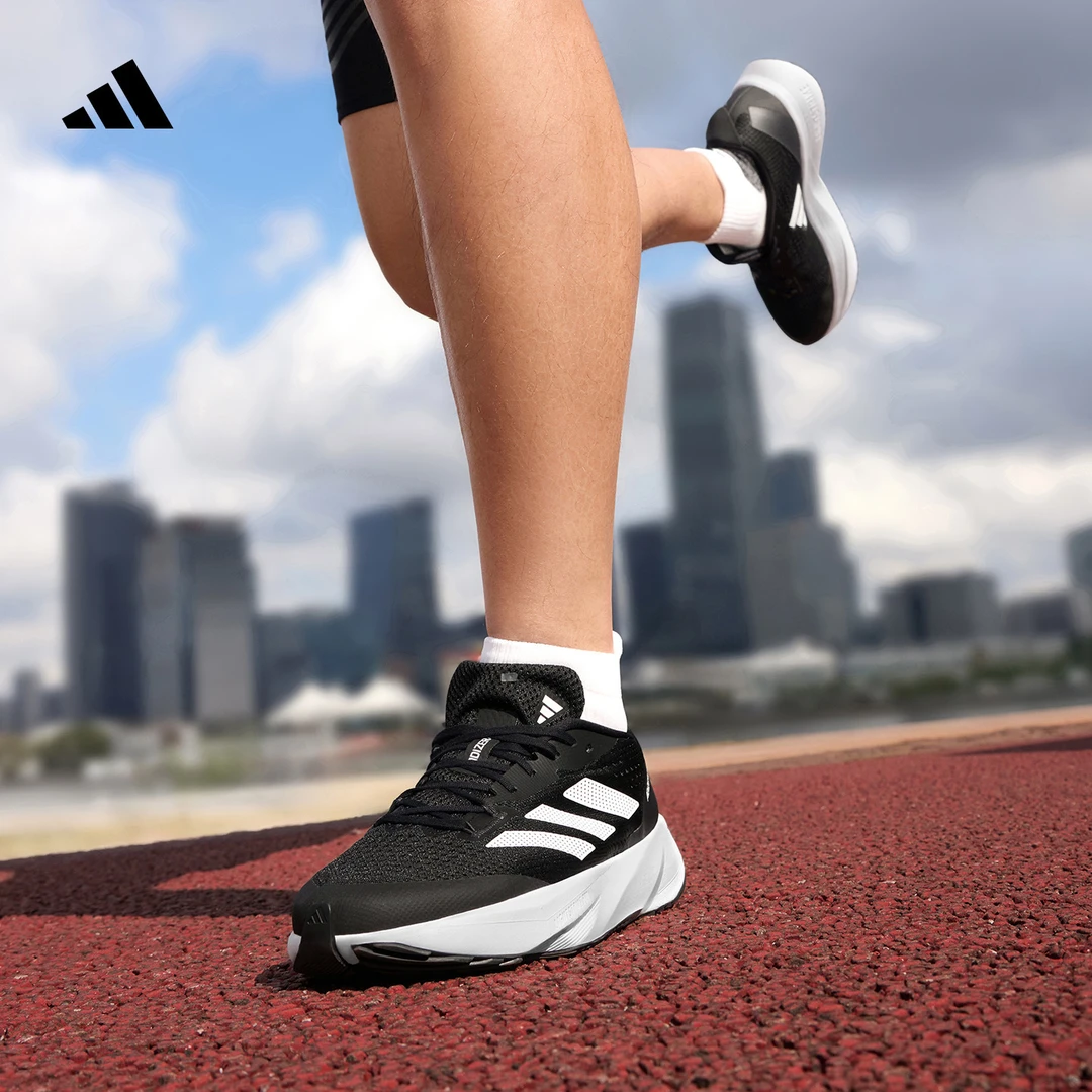 阿迪达斯「闪充跑鞋」ADIZERO SL超轻透气缓震回弹体测跑鞋HQ1349