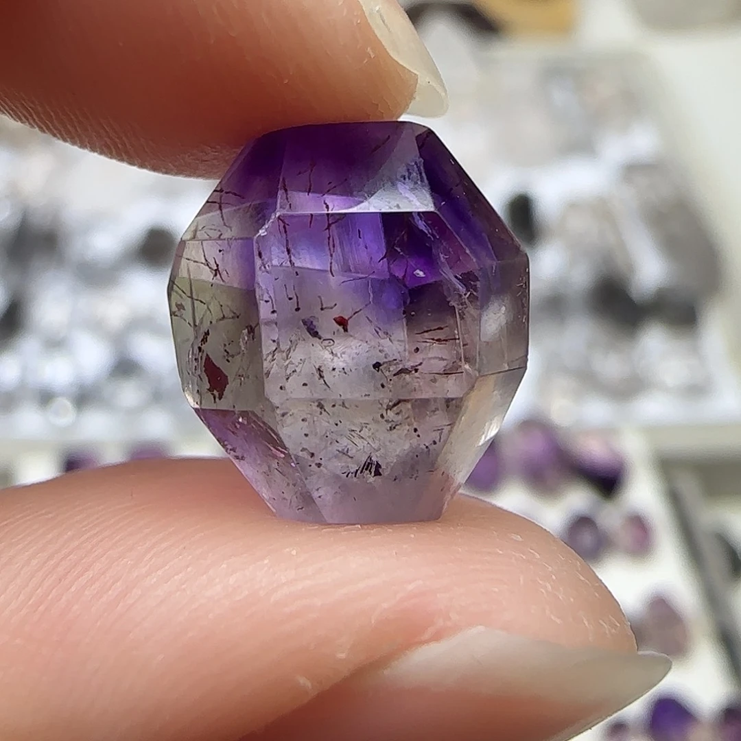 珠宝半成品未镶嵌水晶超七随形