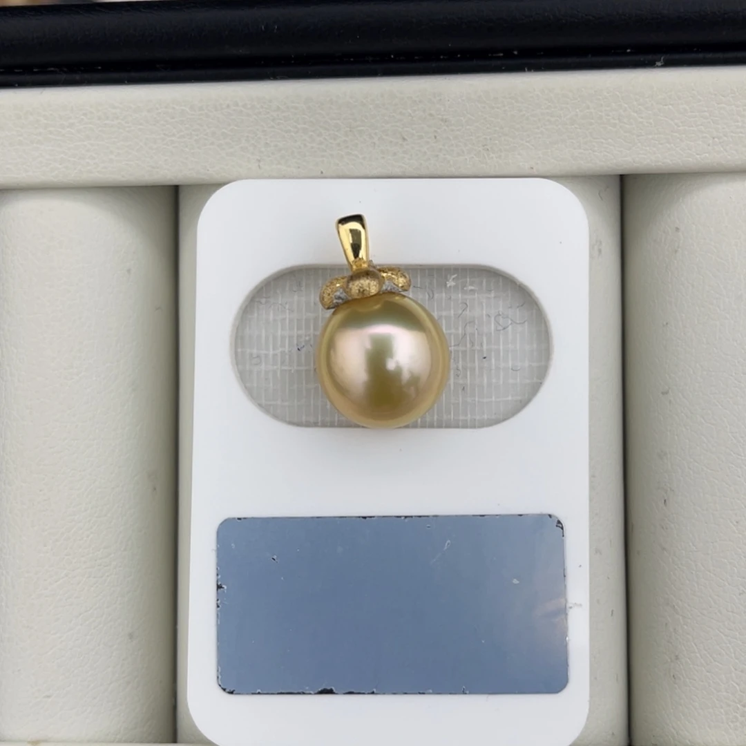 定制海水珍珠未镶嵌裸珠金珠极光