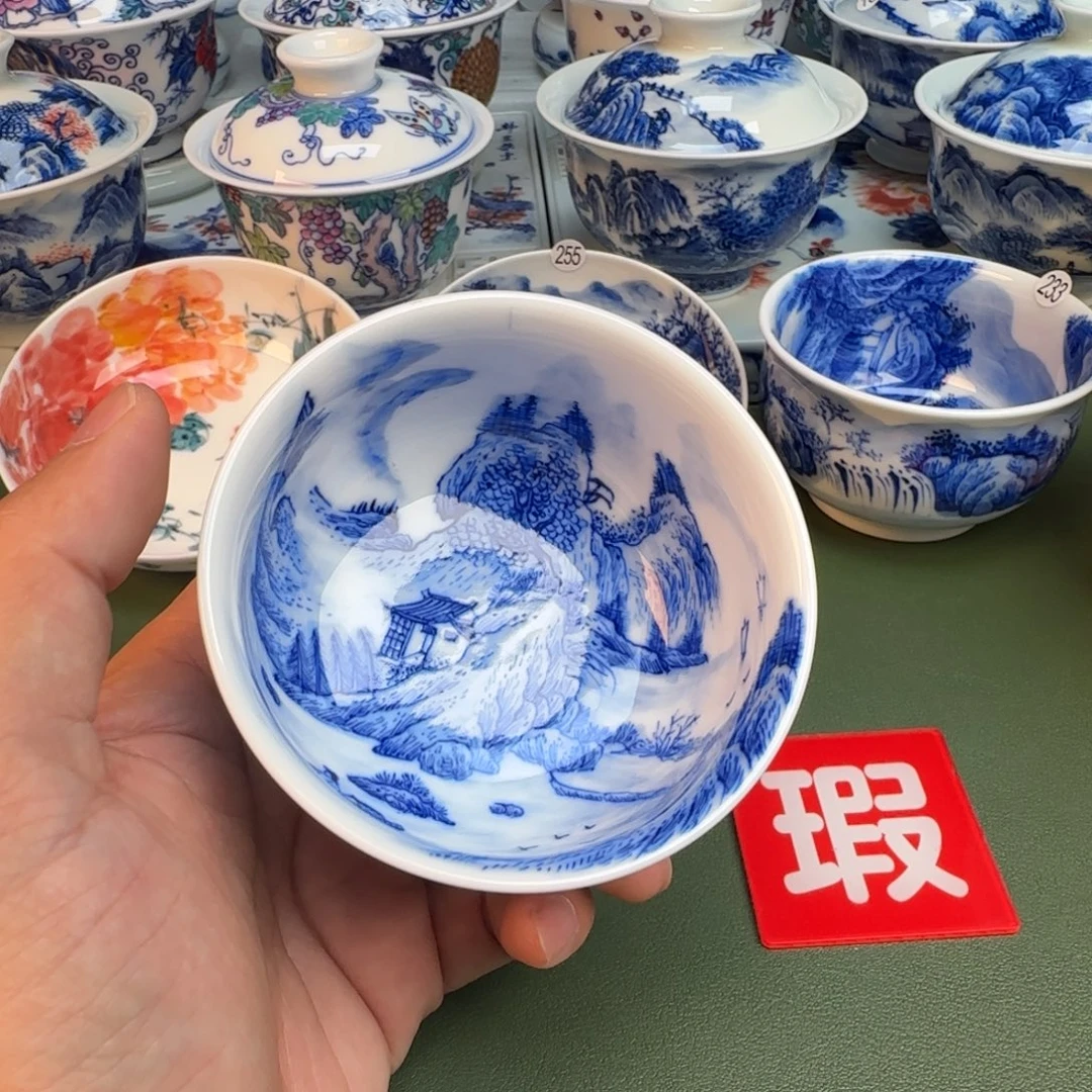 陶纯手工纯手绘茶具256